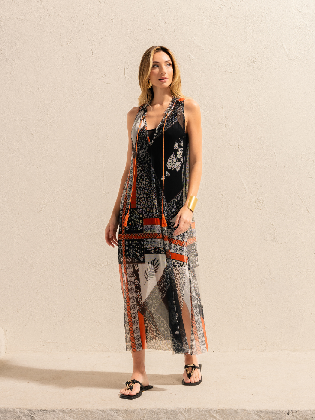 Vestido Longo Tule - Collezione Maré Quente