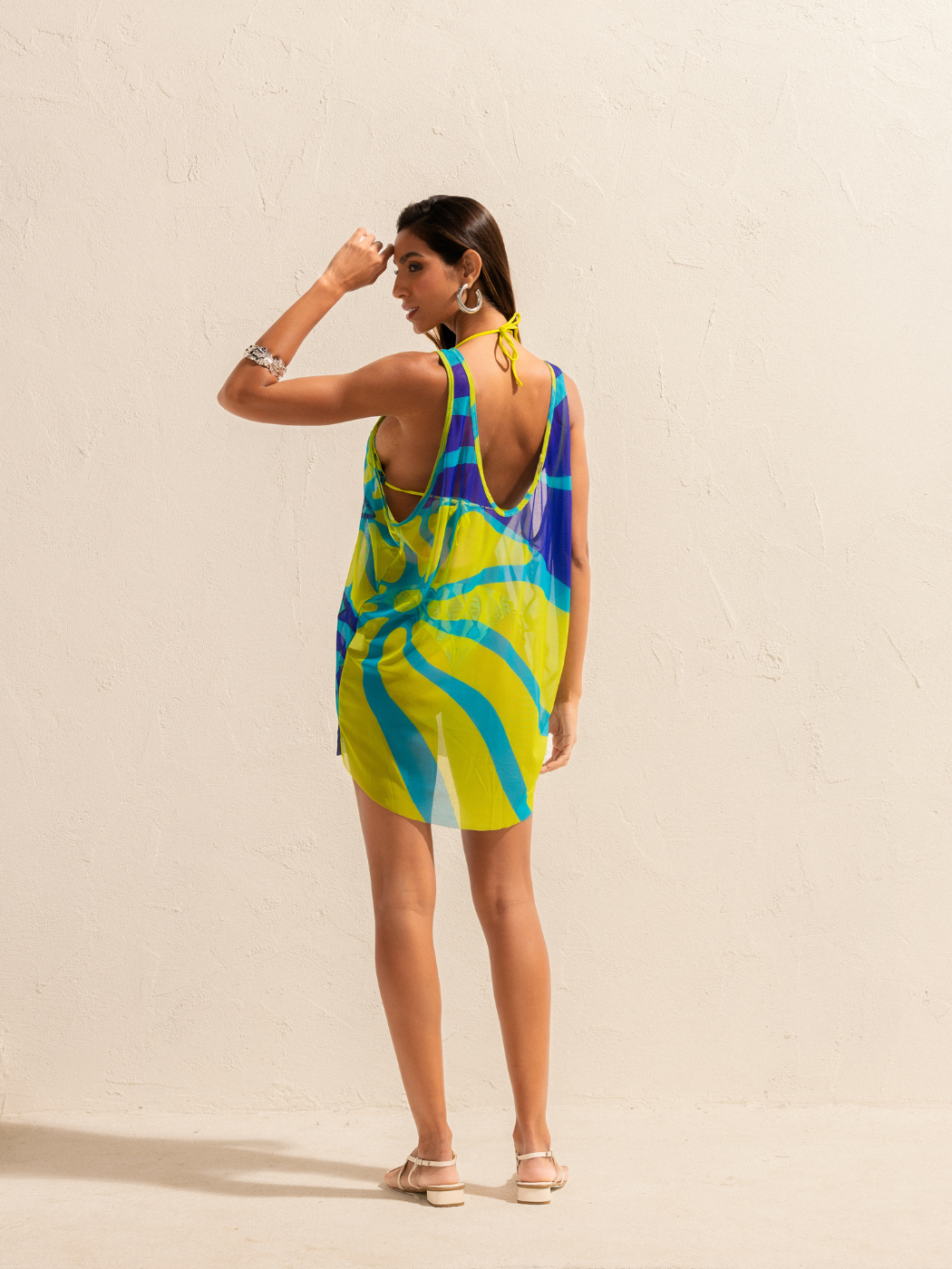 Pareo corto in tule – Collezione Água Viva